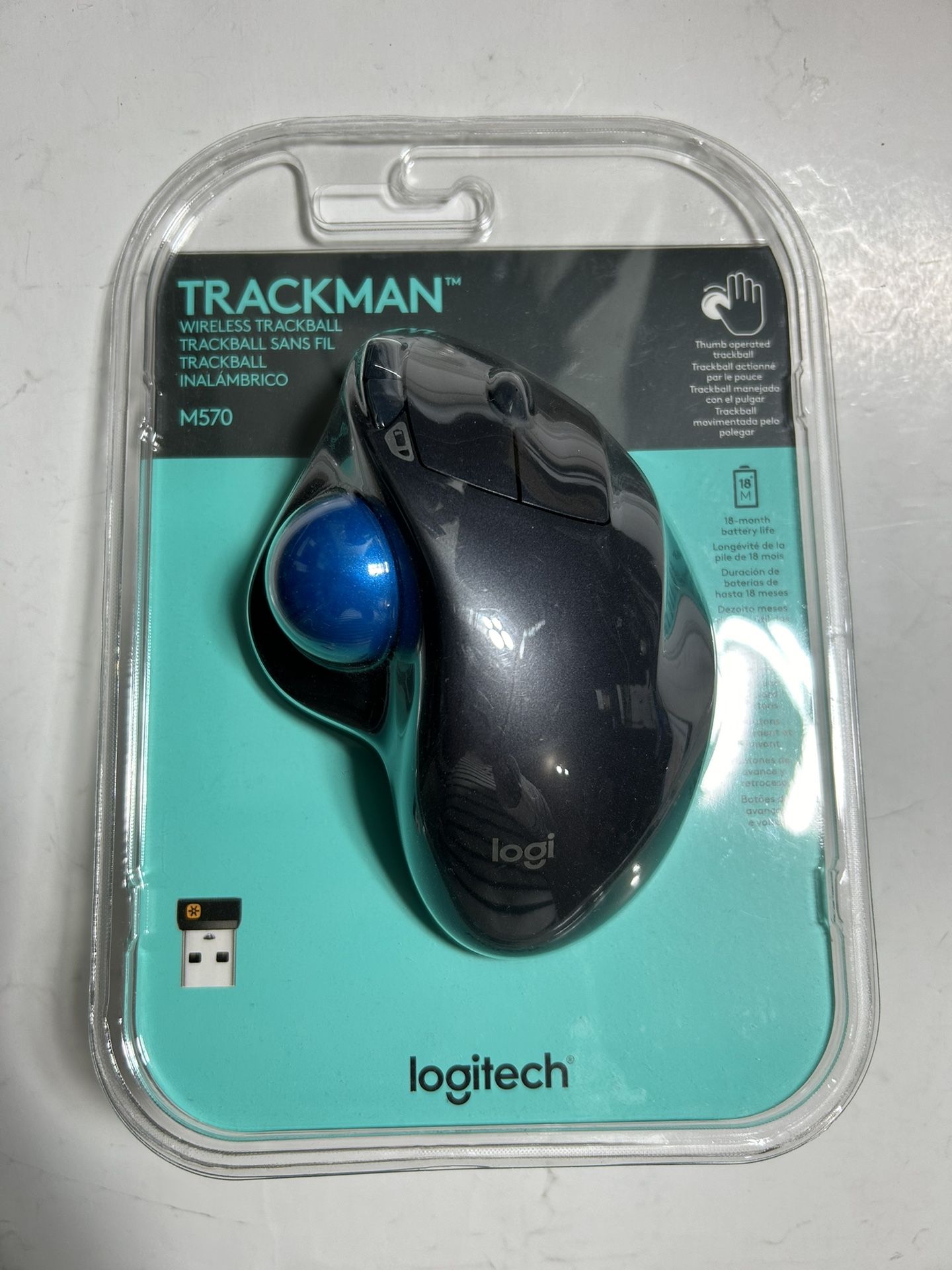 Logitech Trackman Wireless Mouse Trackball