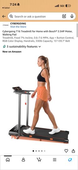 CyberGoing T16 Treadmill for home