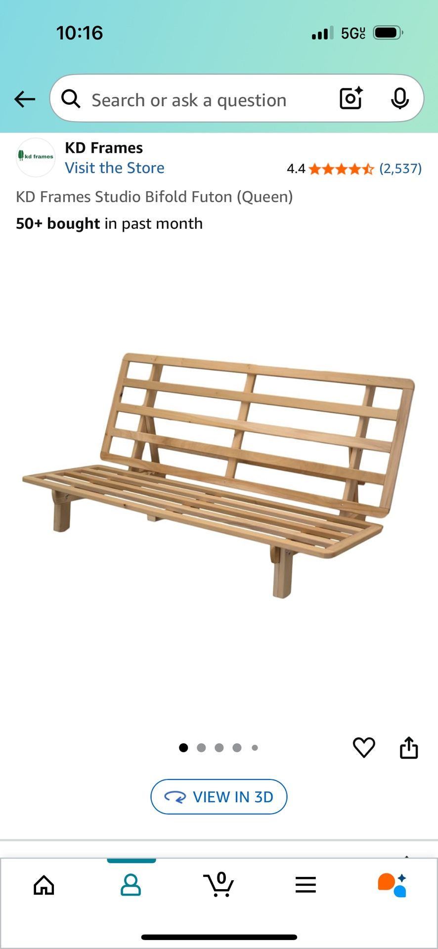 Queen Futon Bed Frame/Couch