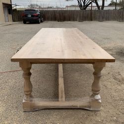 Custom Built Dining Table Solid wood Farmhouse Set Modern Rustic Bench Country Oval Round Counter Breakfast Height  Farm House 