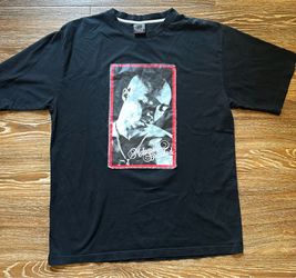 Tupac Shakur Makaveli Brand Portrait Print Black T-Shirt Mens Size XL
