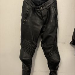 Vanson Perforated Leather Motorcycle Racing Pants – Made in USA