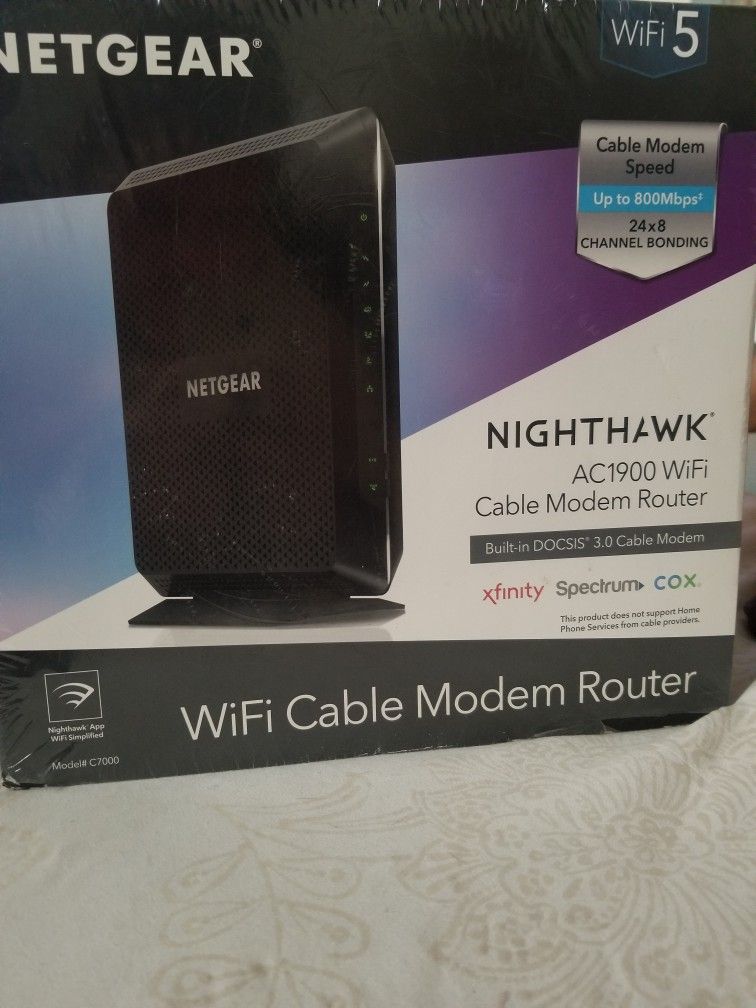 Netgear  Wifi Cable Modem  Router 