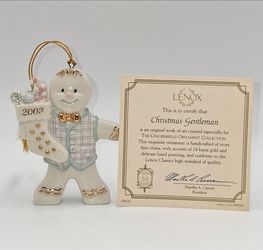 Lenox 2003 Christmas Gentleman Gingerbread Ornament