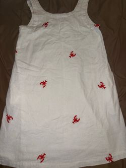 C&C California Embroidered White Linen Dress