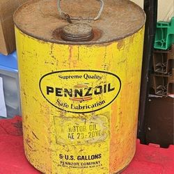 Vintage Pennzoil Five Gallon Oil Can