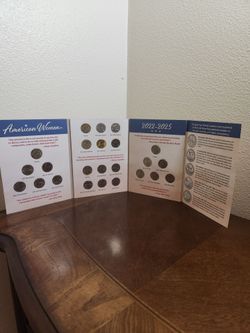 Complete Set  American Women Quarters Tri-Folder BU