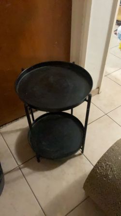 Black outdoor table