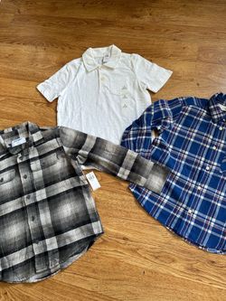 New! Boys Shirts Size 6-7 Gap, Old Navy, H&M