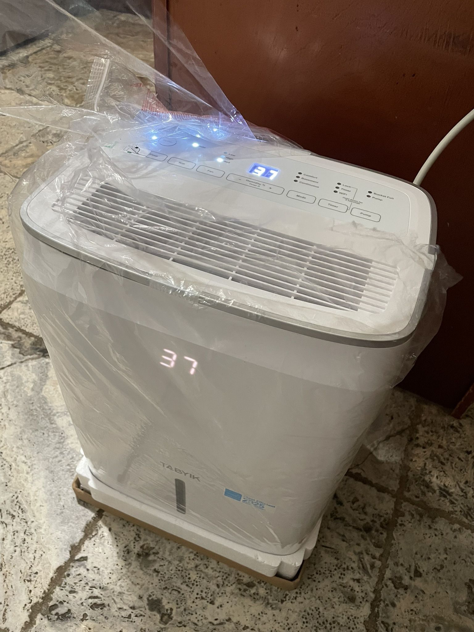 TABYIK 4500 Sq.Ft Most Efficient Energy Star 2025 Dehumidifier, Max 80 Pint/Day (Standard 60 Pint/Day) Smart WiFi Dehumidifier with Pump Drain Hose &