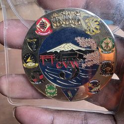 US Navy Carrier Air Wing CVW 5 Chief Petty Officer CPO Mess Japan Challenge Coin