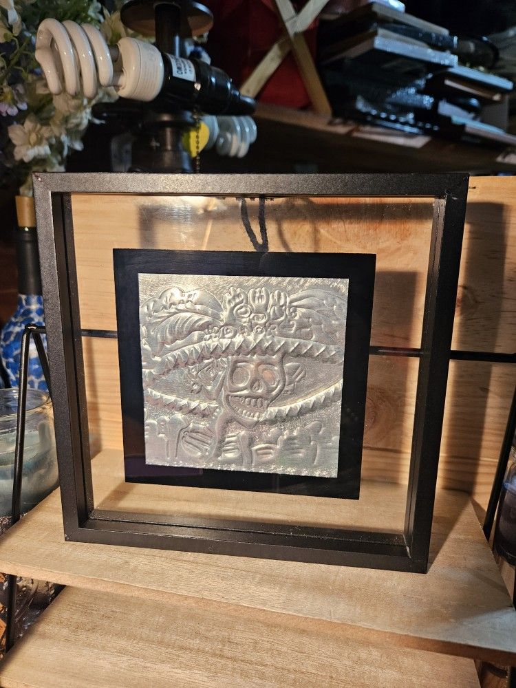 La Catrina Repujado Dia De Los Muertos