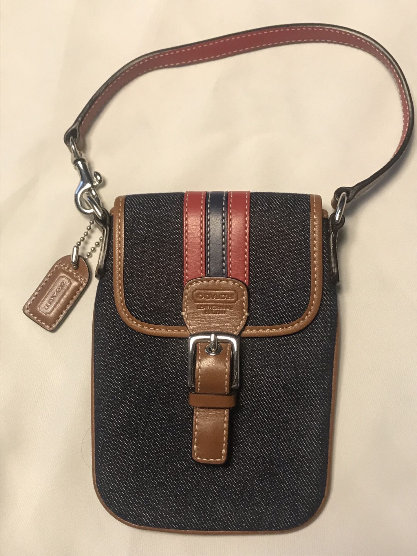 Denim Coach Wristlet