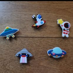 Lot Of 5 Croc Charms Space