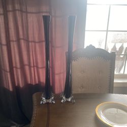 10 Black Eiffel Tower Vases