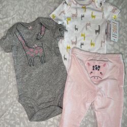 Girls 3 Piece Clothing Set 