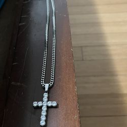 Gold And Silver Cross Necklaces 