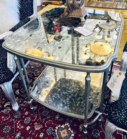 Silver And Mercury Glass End Table -  80% OFF OFFER!!!