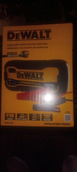 DeWalt 2500amp jump starter