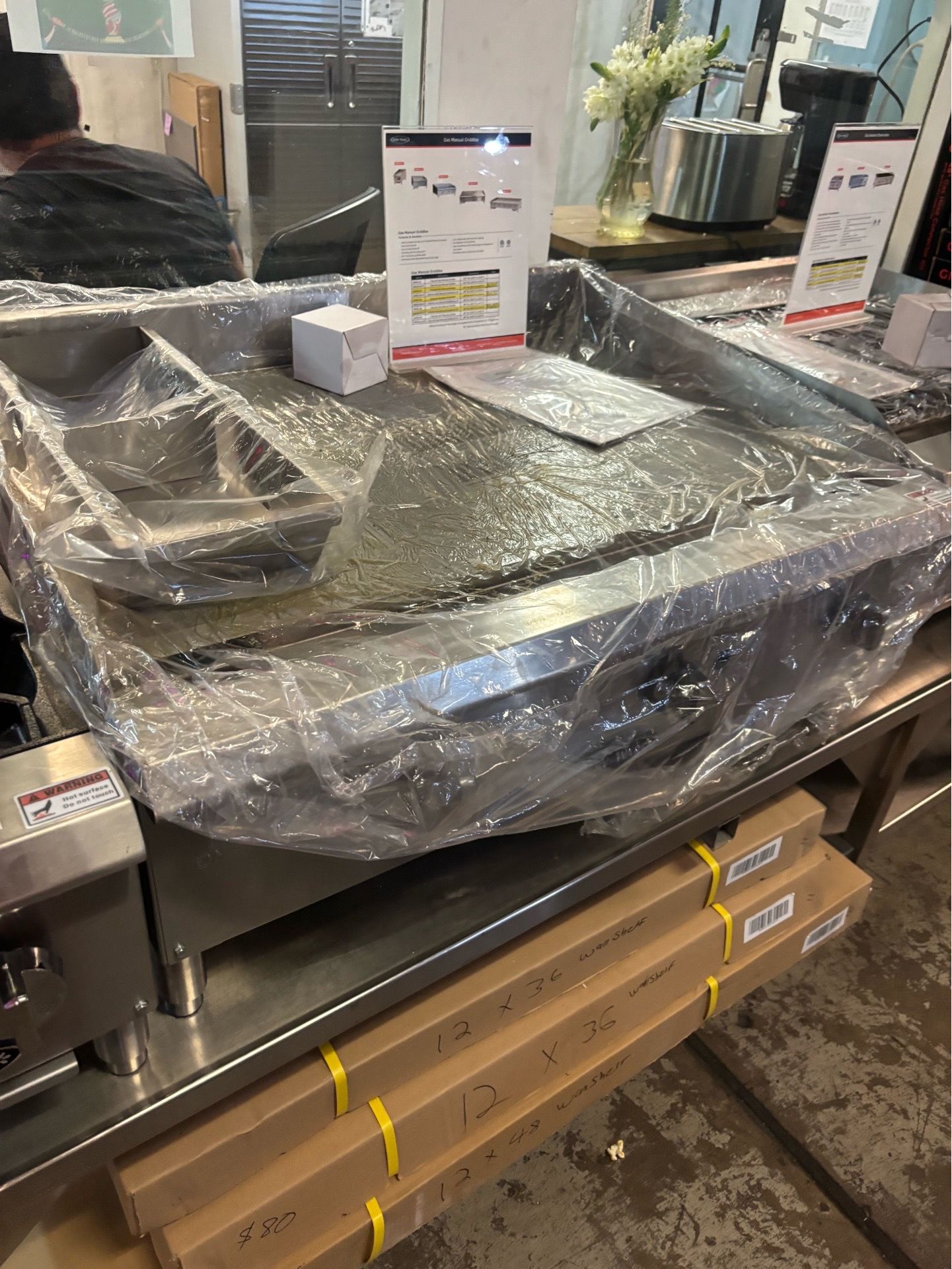 Flat griddle 36”