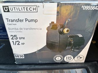 Transfer Pump 1/2 HP  Cast-Iron  New