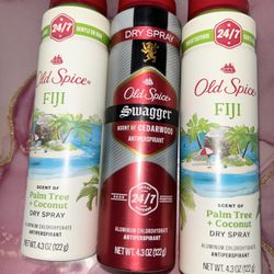 Old Spice Spray Deodorants 