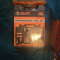 Bulldog Professional Tool Set(20$) and Cordless Drill Set(30$)  buy both for 45$