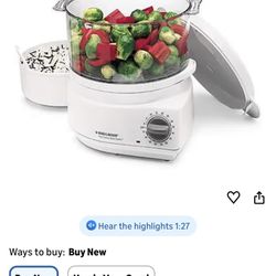 Black and Decker HS800 Handy Steamer Plus Food Steamer and Rice Cooker