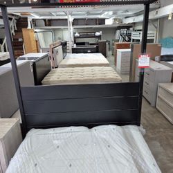Queen canopy bed frame