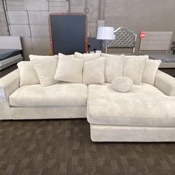Oversized Cream White Sectional