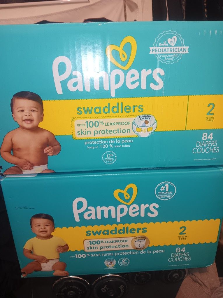 Pampers Swaddlers Size 2 84 Countx2 