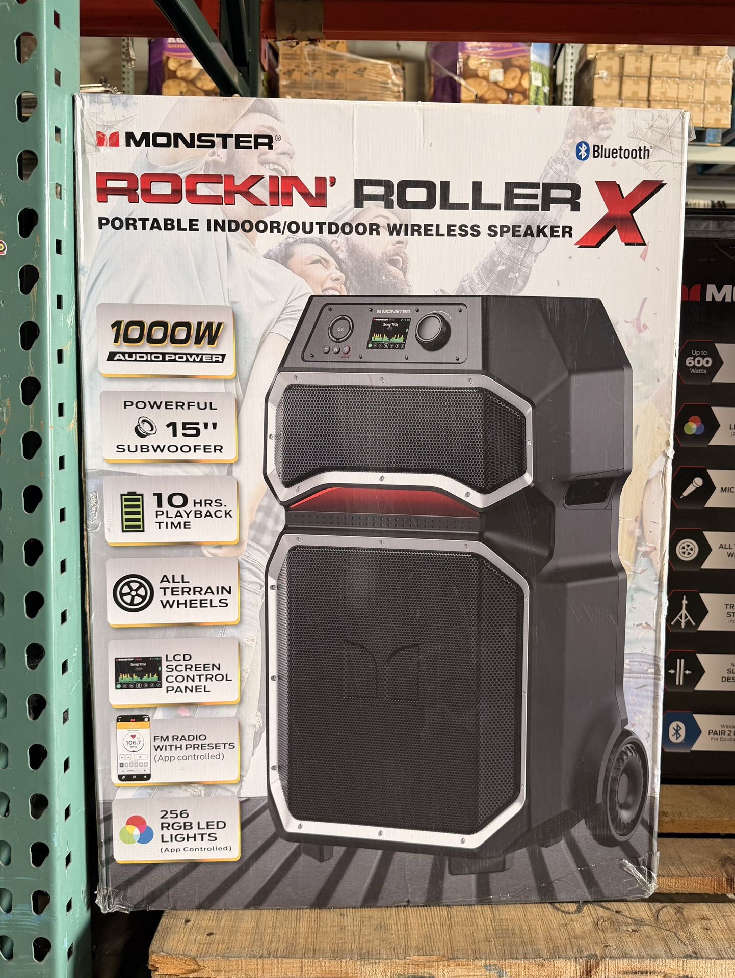 Monster Rockin Roller X Portable Indoor/ Outdoor Wireless Speaker Brand New In Box