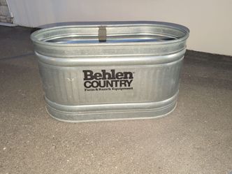 Galvanized tub- horse water