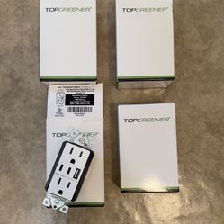 Wall Outlet with USB-A and 2 Type-C