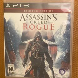 NEW ASSASSIN'S CREED ROGUE SONY PS3 DISC