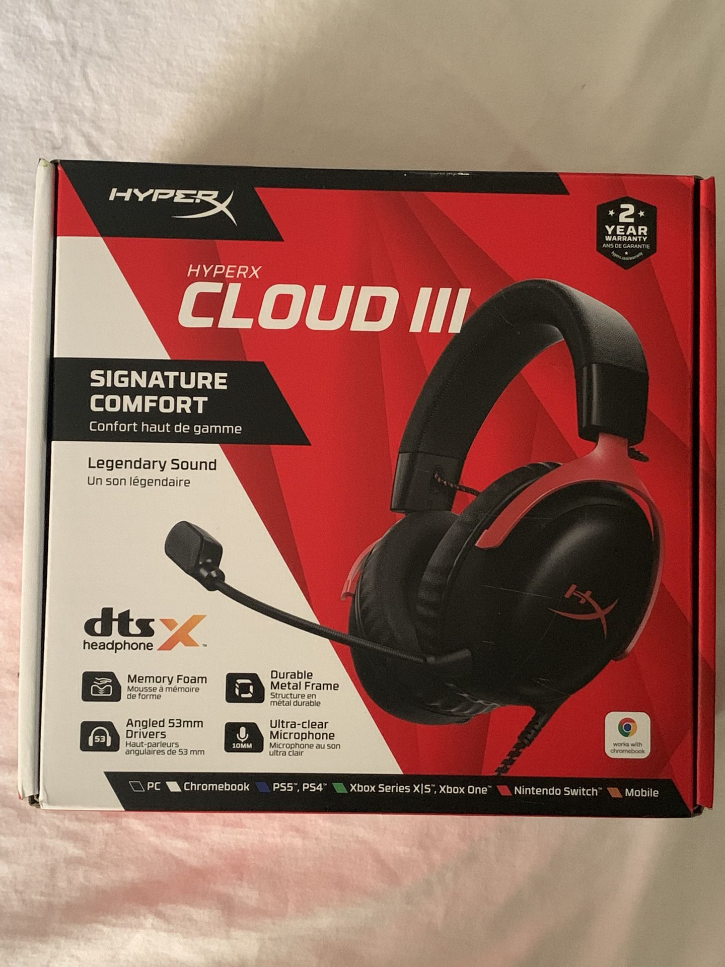 Hyper Cloud 3 Gaming And PC Headset. Brand New . I Have 3 for Sale.
