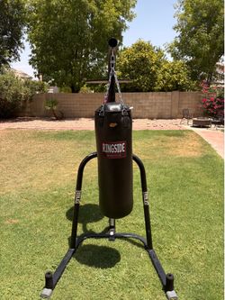 Ringside boxing bag, everlast stand, speed bad and 12 oz gloves.