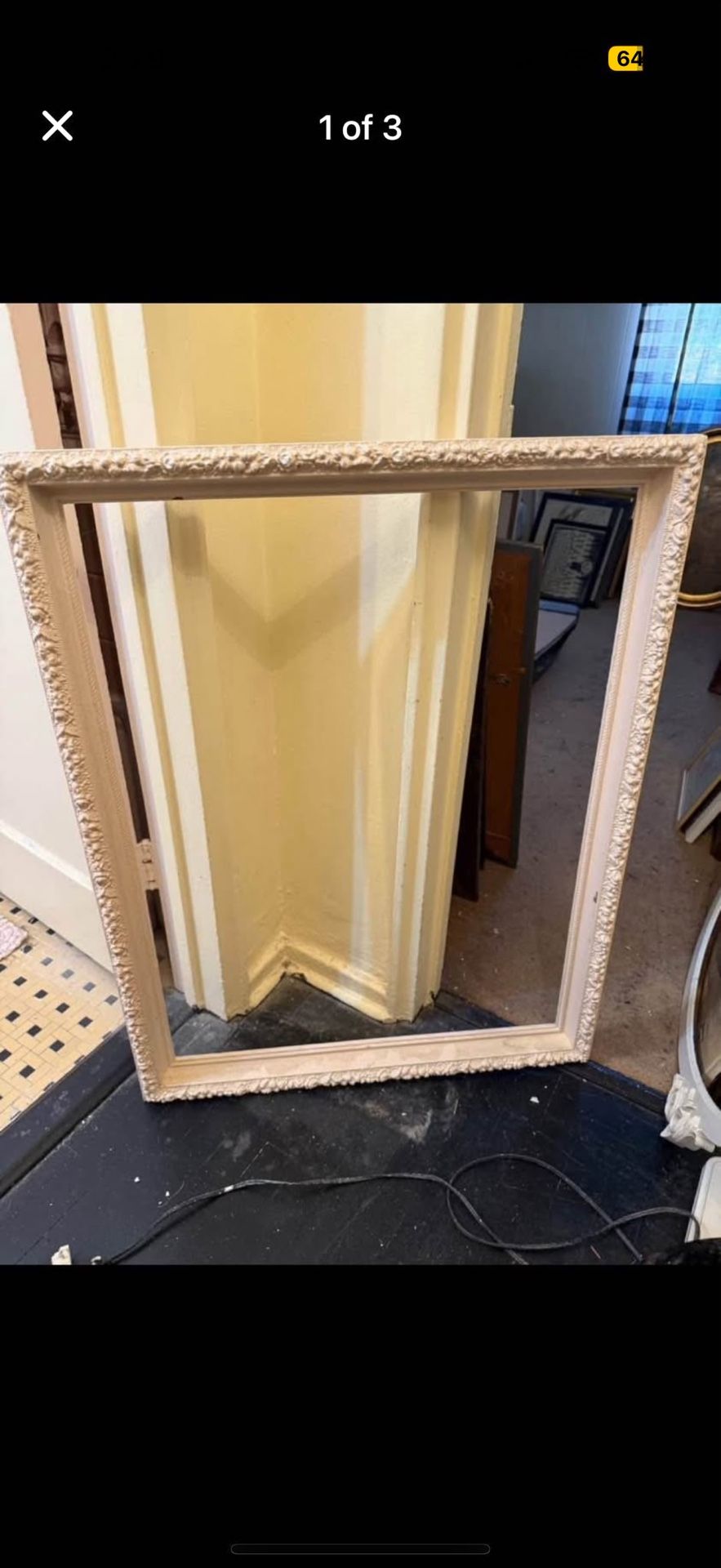 Ornate Pink Open Frame 