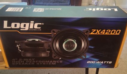 Logic 4" Audio Speakers Brand New In The Box