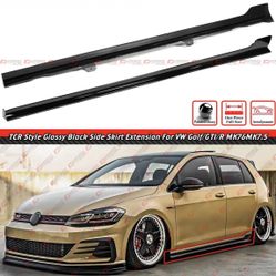 12-20 VW Golf MK7 Style Gloss Black Side Skirts