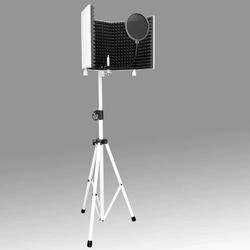 STUDIO MIC STAND WITH ISOLATION SHIELD