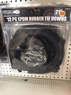 NEW 12pc EPDM Rubber Tie Downs