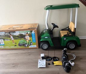 NEW Flybar Trax 12V Battery-Powered Kids Golf Cart Ride-On