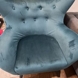 Blue Velvet Chair