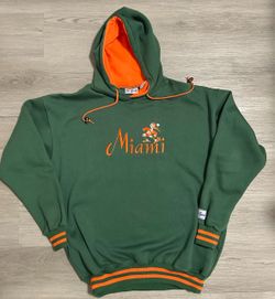 VINTAGE MIAMI HURRICANES HOODIE SEBASTIAN MASCOT SIZE LARGE
