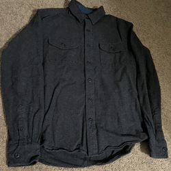 Men’s Grey Button Up Jacket | Size M