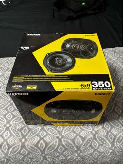 Kicker ESC693 6x9" 3-Way Car Speakers (350W Peak) – Like New in Box