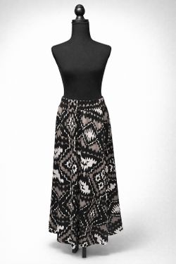 INC International Concepts Abstract Print Maxi Skirt Women’s Medium