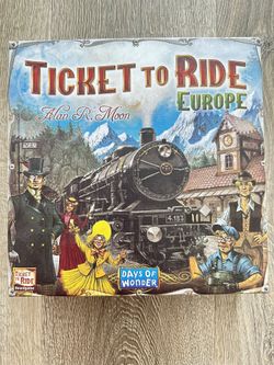 Ticket To Ride Europe Board Game