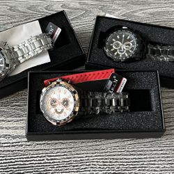 Nice Men’s Chronograph Watches- Brand New- Low Price. One = $20 Two = $25 Get all three $30